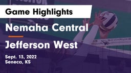 Nemaha Central  vs Jefferson West  Game Highlights - Sept. 13, 2022