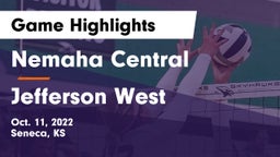 Nemaha Central  vs Jefferson West  Game Highlights - Oct. 11, 2022