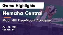 Nemaha Central  vs Maur Hill Prep-Mount Academy  Game Highlights - Oct. 22, 2022