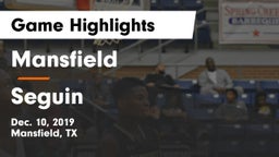 Mansfield  vs Seguin  Game Highlights - Dec. 10, 2019