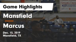 Mansfield  vs Marcus  Game Highlights - Dec. 13, 2019