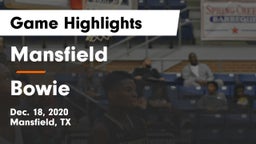 Mansfield  vs Bowie  Game Highlights - Dec. 18, 2020