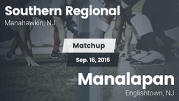 Matchup: Southern Regional vs. Manalapan  2016