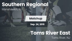 Matchup: Southern Regional vs. Toms River East  2016
