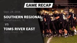 Recap: Southern Regional  vs. Toms River East  2016