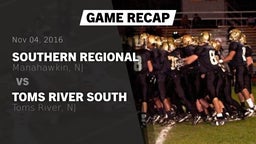 Recap: Southern Regional  vs. Toms River South  2016
