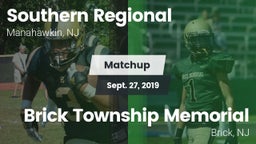 Matchup: Southern Regional vs. Brick Township Memorial  2019