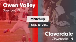 Matchup: Owen Valley High vs. Cloverdale  2016