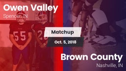 Matchup: Owen Valley High vs. Brown County  2018