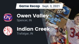 Recap: Owen Valley  vs. Indian Creek  2021