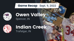 Recap: Owen Valley  vs. Indian Creek  2022