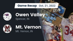 Recap: Owen Valley  vs. Mt. Vernon  2022