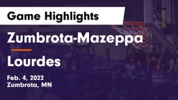 Zumbrota-Mazeppa  vs Lourdes  Game Highlights - Feb. 4, 2022