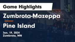 Zumbrota-Mazeppa  vs Pine Island  Game Highlights - Jan. 19, 2024