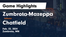 Zumbrota-Mazeppa  vs Chatfield  Game Highlights - Feb. 22, 2024