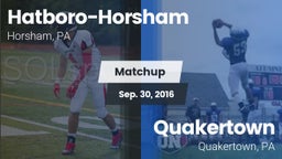 Matchup: Hatboro-Horsham vs. Quakertown  2016