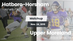 Matchup: Hatboro-Horsham vs. Upper Moreland  2016