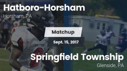 Matchup: Hatboro-Horsham vs. Springfield Township  2017