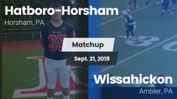 Matchup: Hatboro-Horsham vs. Wissahickon  2018