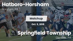 Matchup: Hatboro-Horsham vs. Springfield Township  2018