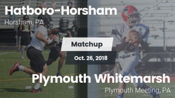Matchup: Hatboro-Horsham vs. Plymouth Whitemarsh  2018