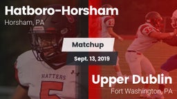 Matchup: Hatboro-Horsham vs. Upper Dublin  2019