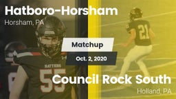 Matchup: Hatboro-Horsham vs. Council Rock South  2020