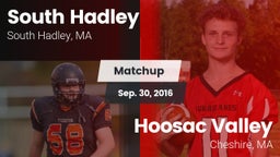 Matchup: South Hadley High vs. Hoosac Valley  2016