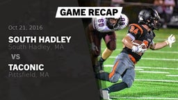 Recap: South Hadley  vs. Taconic  2016