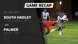 Recap: South Hadley  vs. Palmer  2016