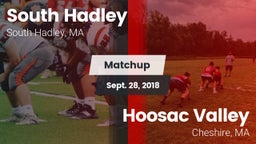 Matchup: South Hadley High vs. Hoosac Valley  2018