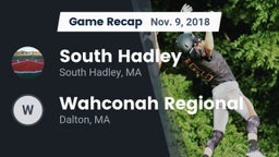 Recap: South Hadley  vs. Wahconah Regional  2018