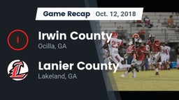 Recap: Irwin County  vs. Lanier County  2018