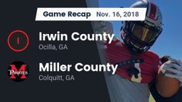 Recap: Irwin County  vs. Miller County  2018