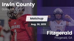Matchup: Irwin County High vs. Fitzgerald  2019