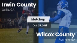 Matchup: Irwin County High vs. Wilcox County  2019