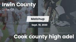 Matchup: Irwin County High vs. Cook county high adel 2020