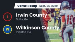 Recap: Irwin County  vs. Wilkinson County  2020