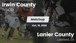 Matchup: Irwin County High vs. Lanier County  2020