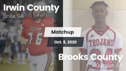 Matchup: Irwin County High vs. Brooks County  2020