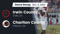 Recap: Irwin County  vs. Charlton County  2020