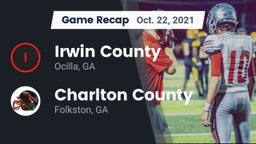 Recap: Irwin County  vs. Charlton County  2021