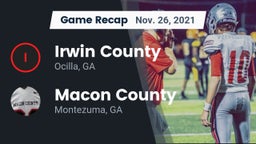 Recap: Irwin County  vs. Macon County  2021