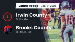 Recap: Irwin County  vs. Brooks County  2021