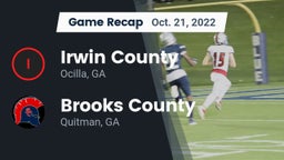 Recap: Irwin County  vs. Brooks County  2022