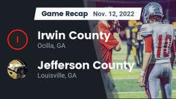 Recap: Irwin County  vs. Jefferson County  2022