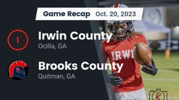 Recap: Irwin County  vs. Brooks County  2023