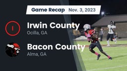 Recap: Irwin County  vs. Bacon County  2023