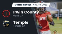 Recap: Irwin County  vs. Temple  2023