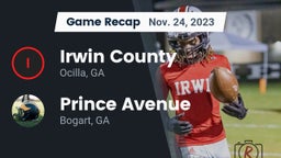 Recap: Irwin County  vs. Prince Avenue  2023